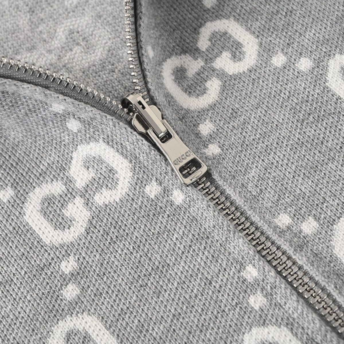 Gucci GG Diamond Jacquard Cotton Zip-Up Hoodie