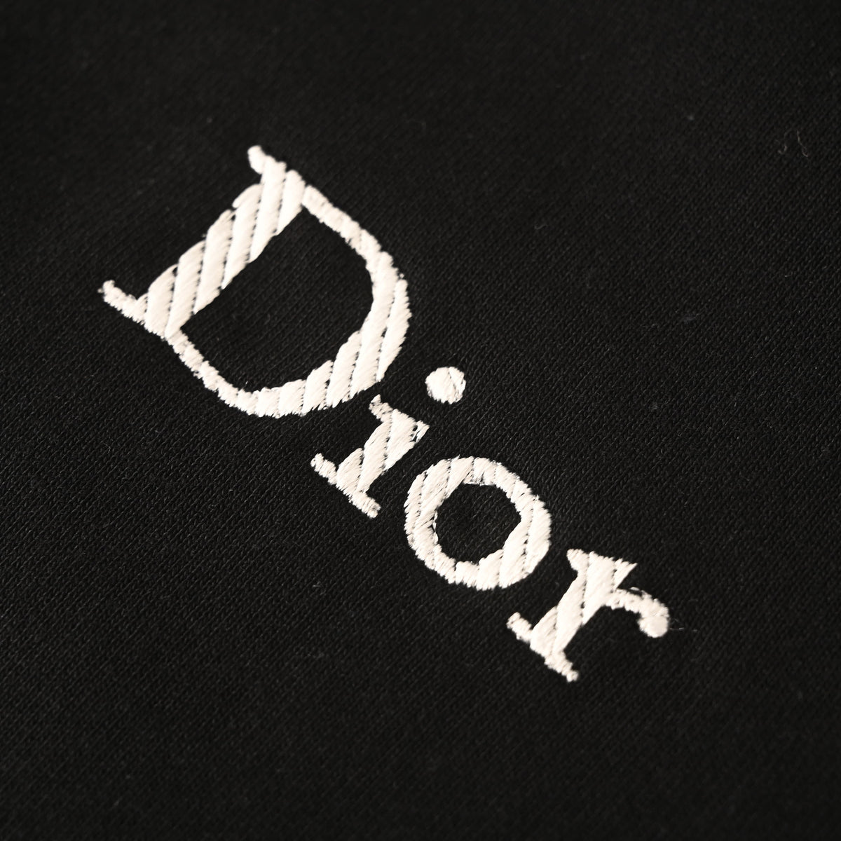 Christian Dior Lettering Embroidered Crewneck Sweatshirt, Casual Pullover for Layered Streetwear Looks