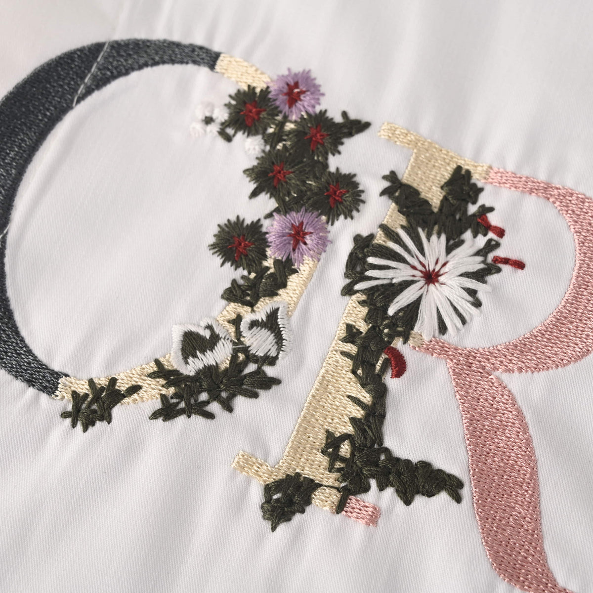 Christian Dior Gradient Floral Embroidered Long Sleeve Shirt for Statement Styling
