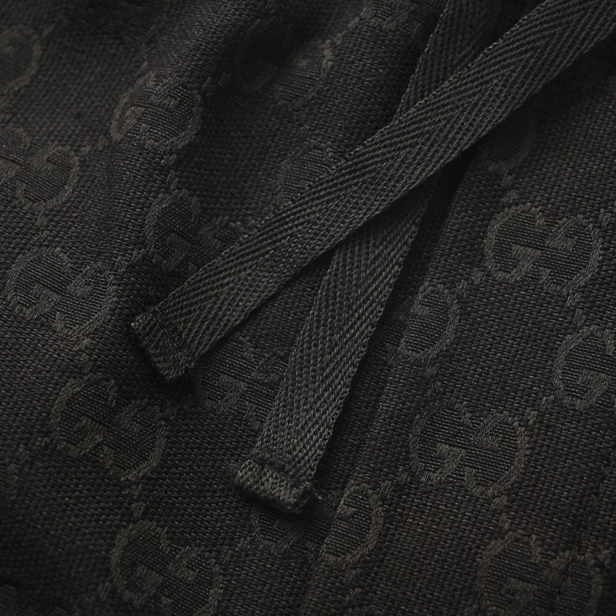 Gucci Black Tonal GG Jacquard Elastic-Waist Shorts