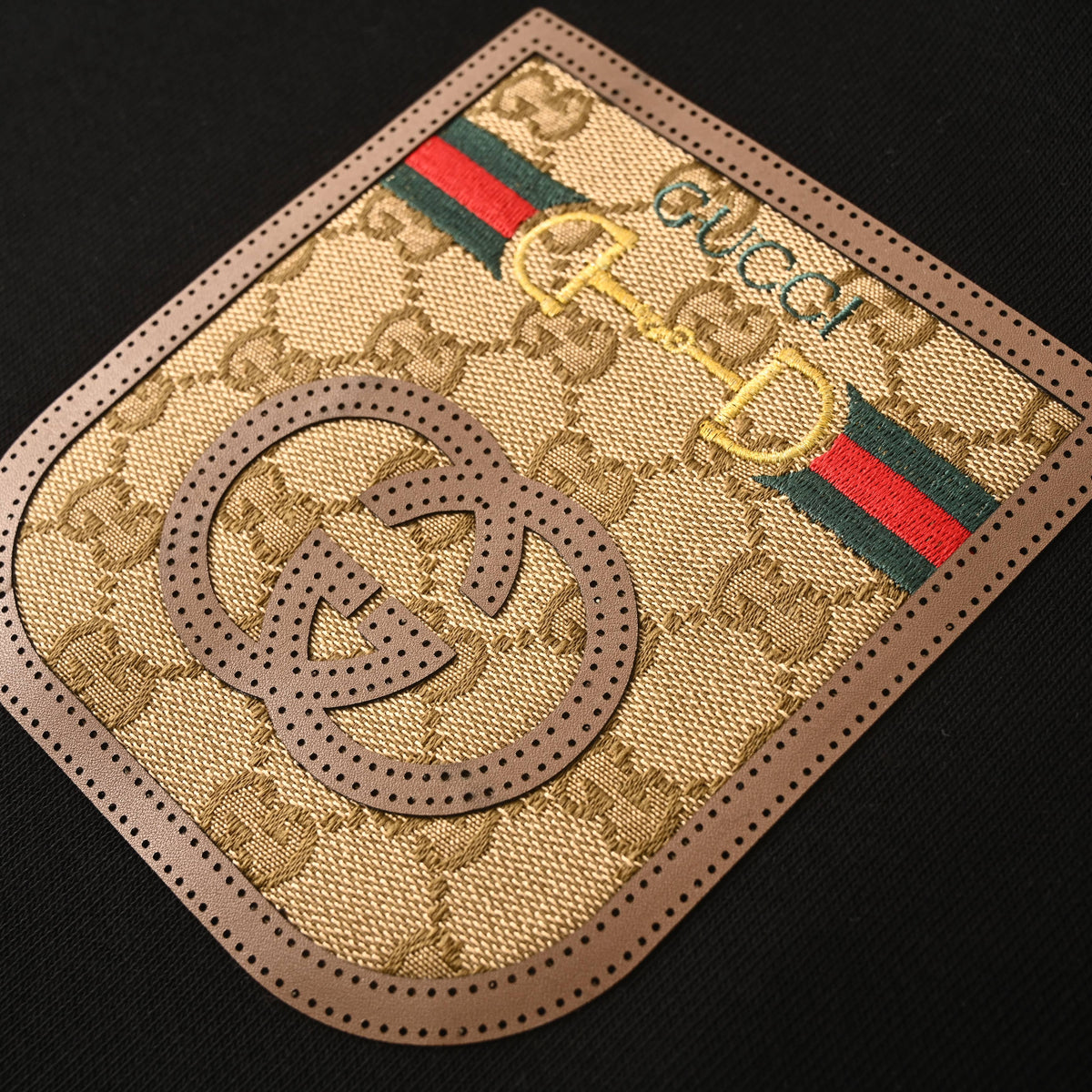 Gucci Monogram Shield Patch Crewneck Sweatshirt