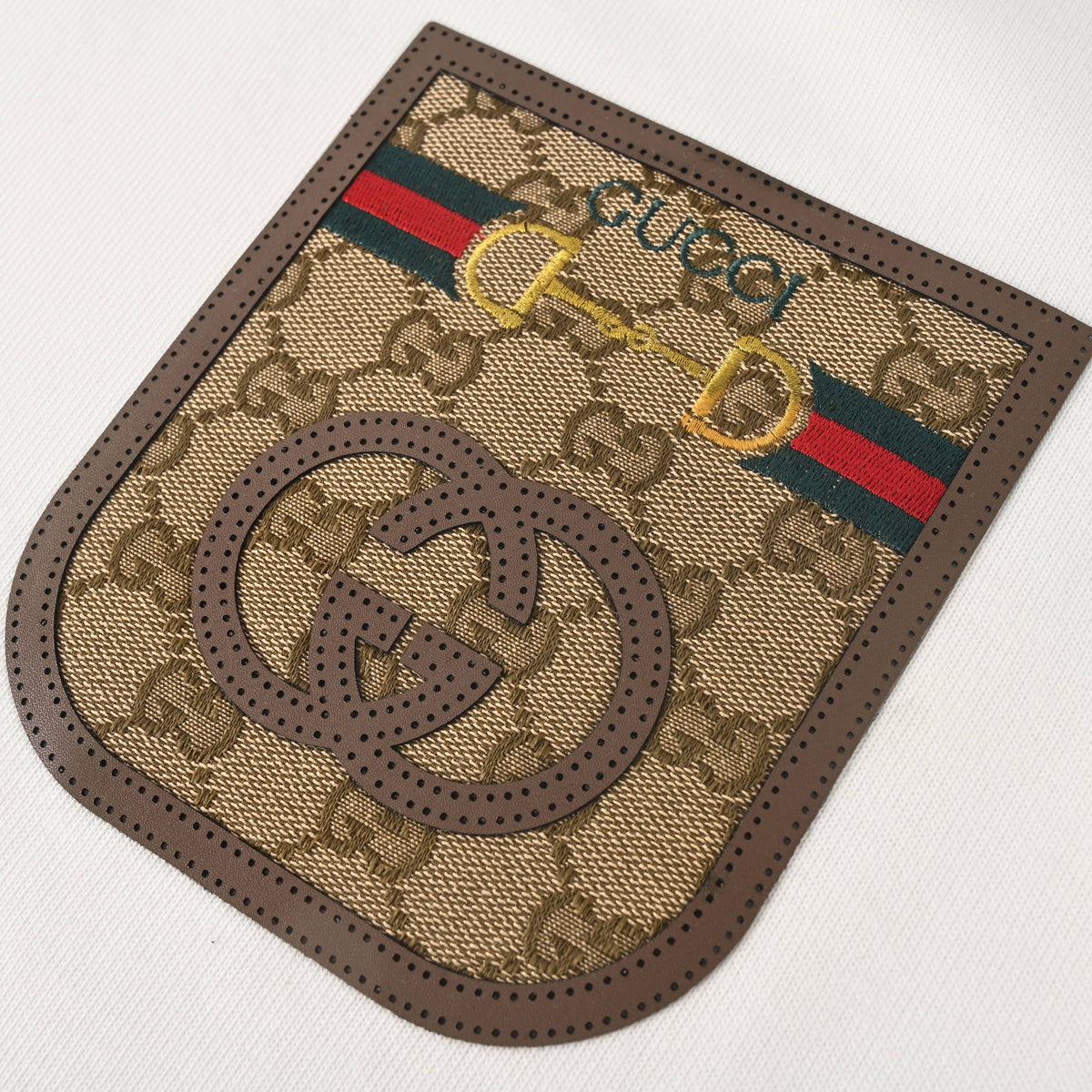 Gucci Monogram Shield Patch Crewneck Sweatshirt