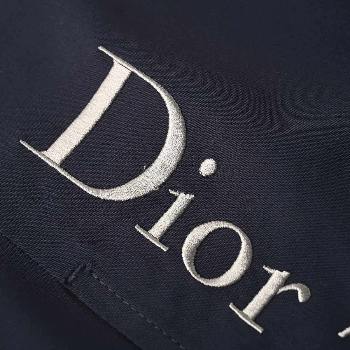 Christian Dior Technical Fabric Jacket with Embroidered Lettering, Streetwear Outerwear