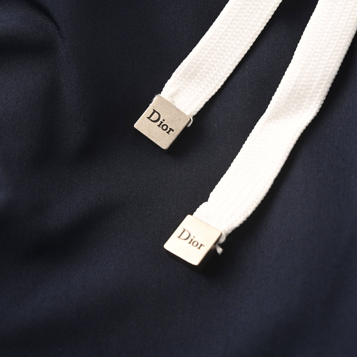 Christian Dior Small Lettering Embroidered Shorts, Minimal Logo Detail Casual Summer Style