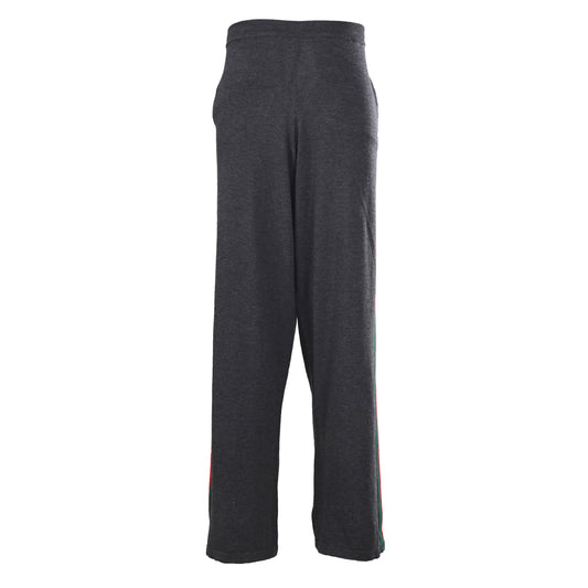 Gucci Relaxed-Fit Wool Trousers with Red and Green Web Trim