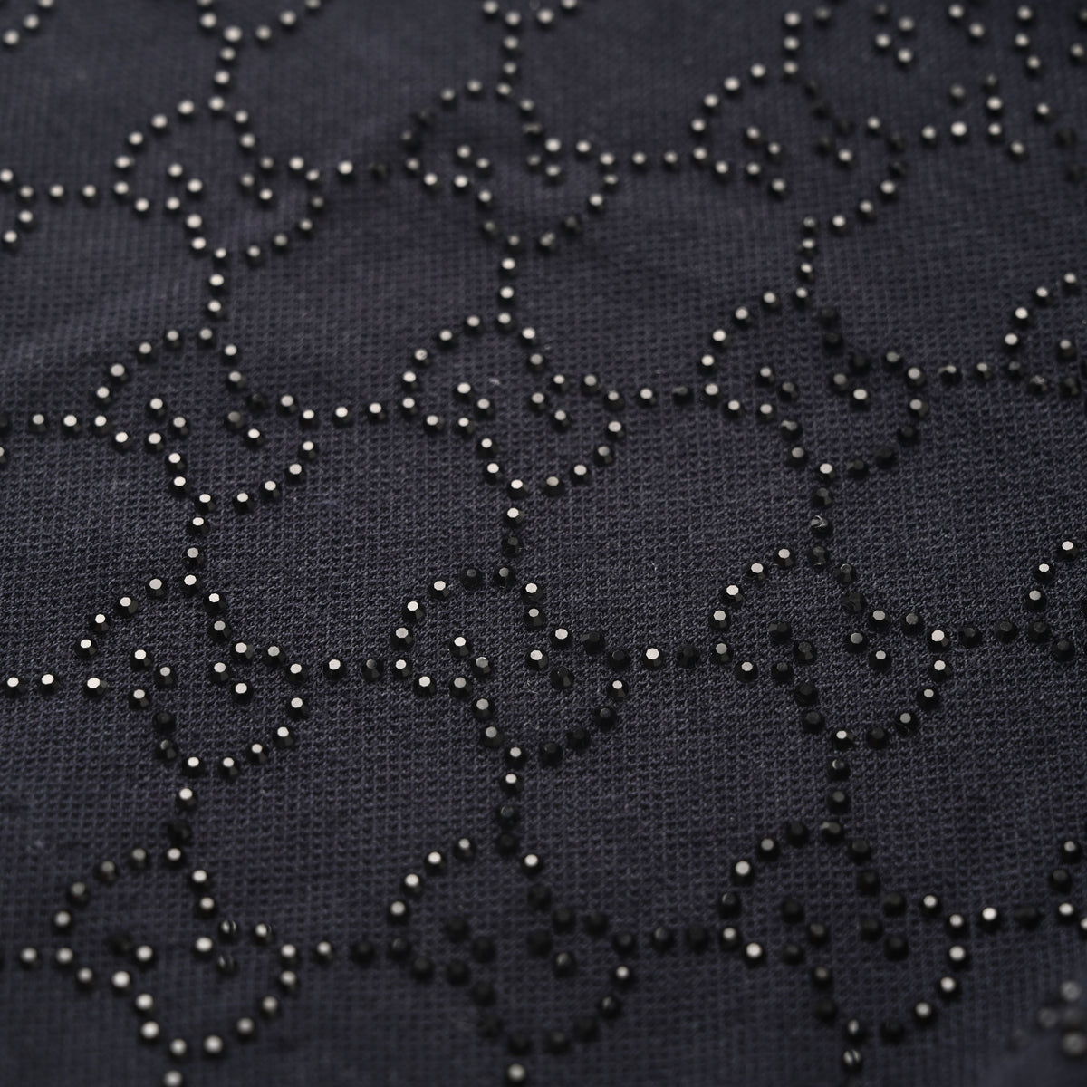 Gucci Navy Rhinestone Embellished Drawstring Shorts