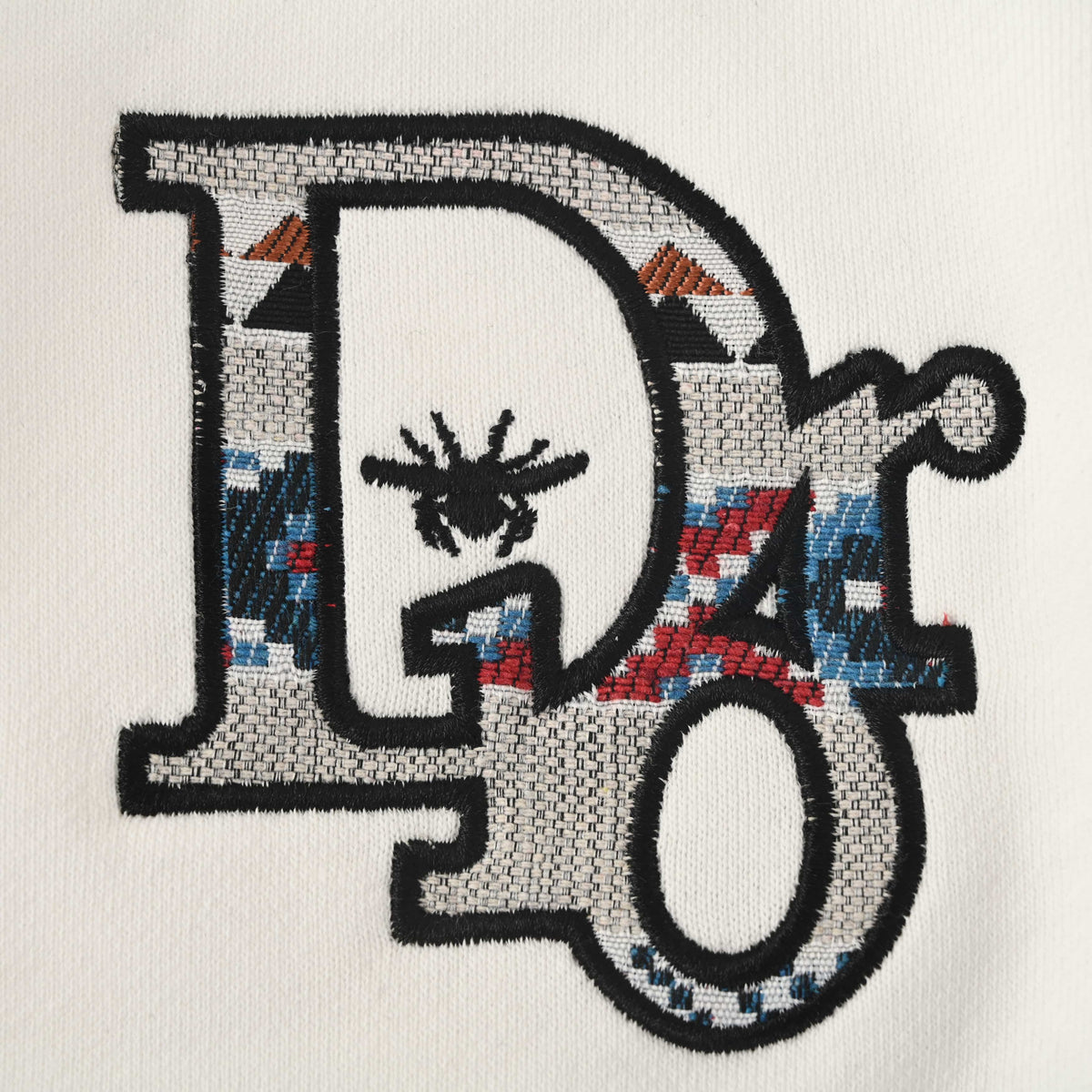 Christian Dior Bee Logo Embroidered Shorts, Signature Emblem Detail for Casual Summer Outfits