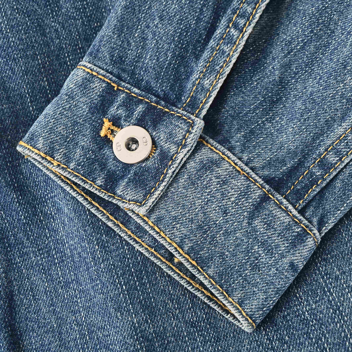 Christian Dior Embroidered Pocket Denim Jacket, Zip-Up Jean Outerwear for Casual Streetwear