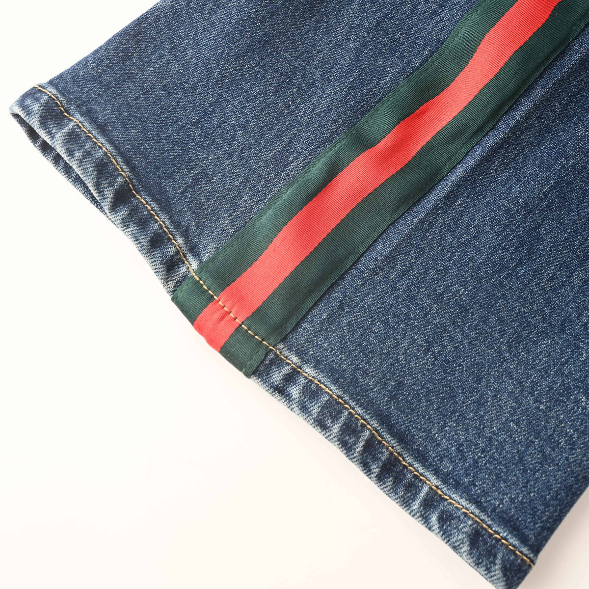 Gucci Side Stripe Slim-Fit Stretch Denim Jeans
