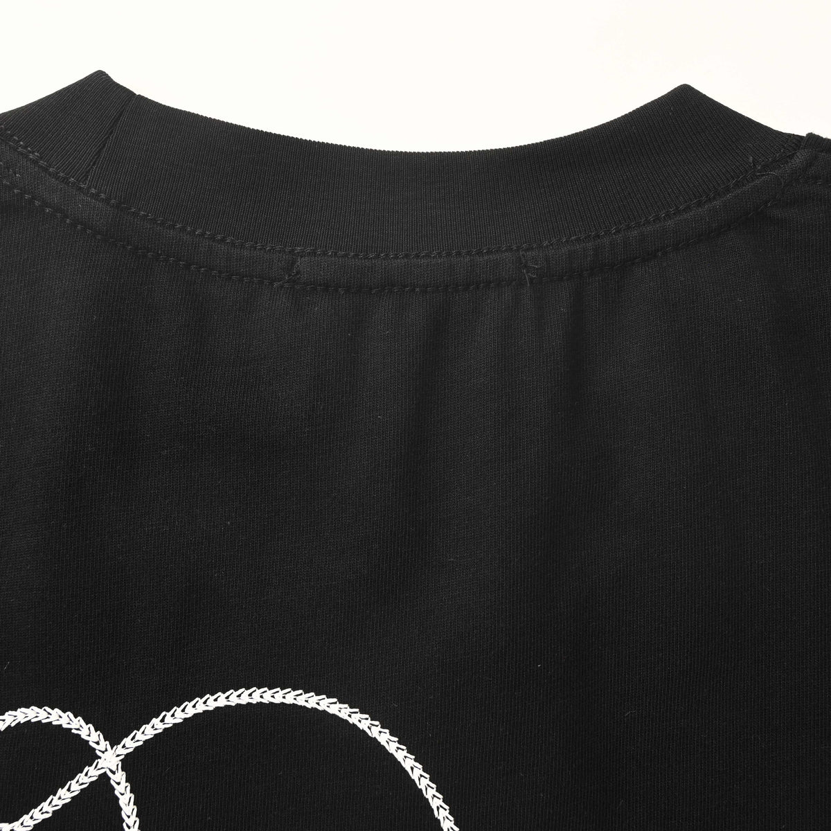 Christian Dior Chain-Stitch Script T-Shirt, Cursive Slogan Embroidery Short Sleeve Statement Tee