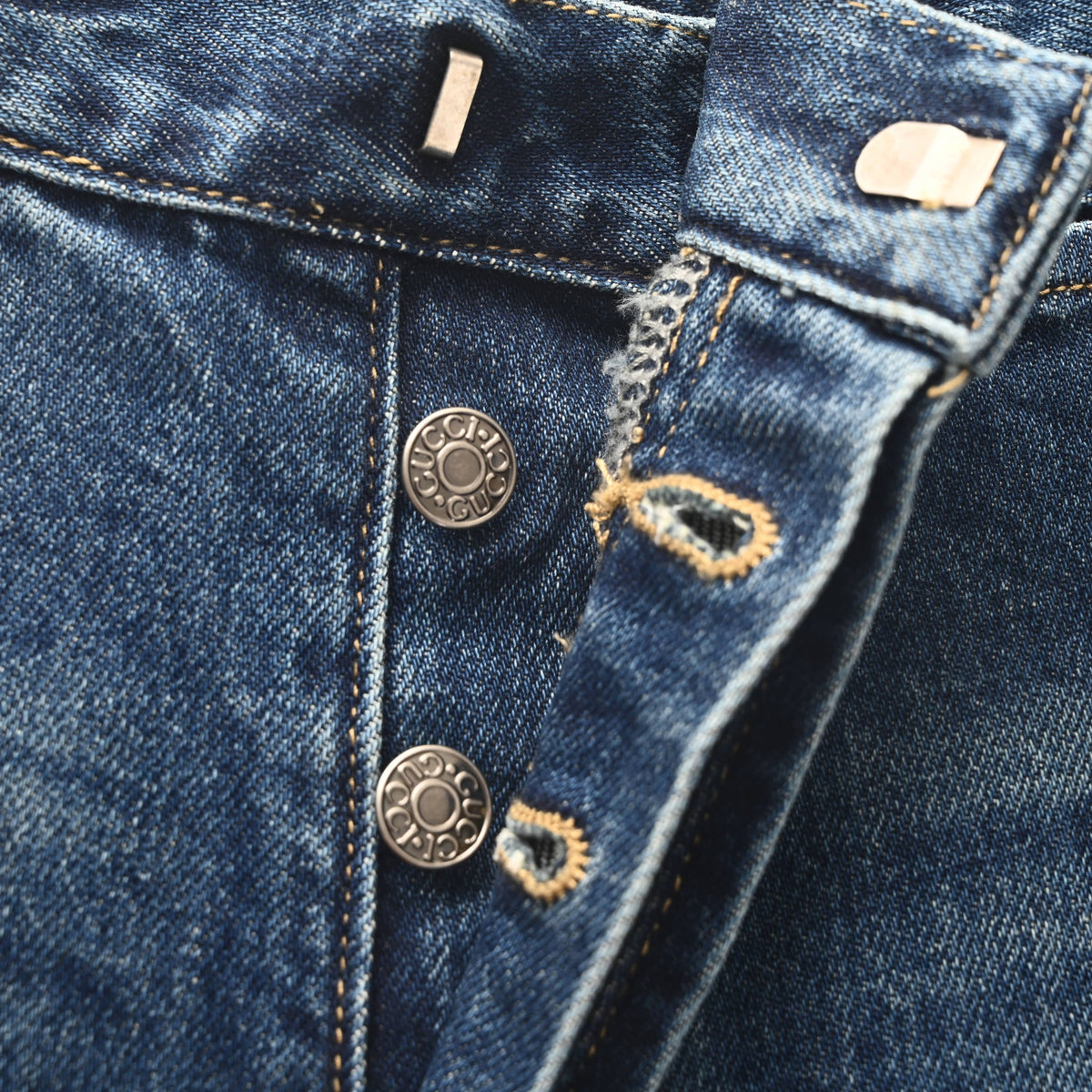Gucci Side Stripe Slim-Fit Stretch Denim Jeans