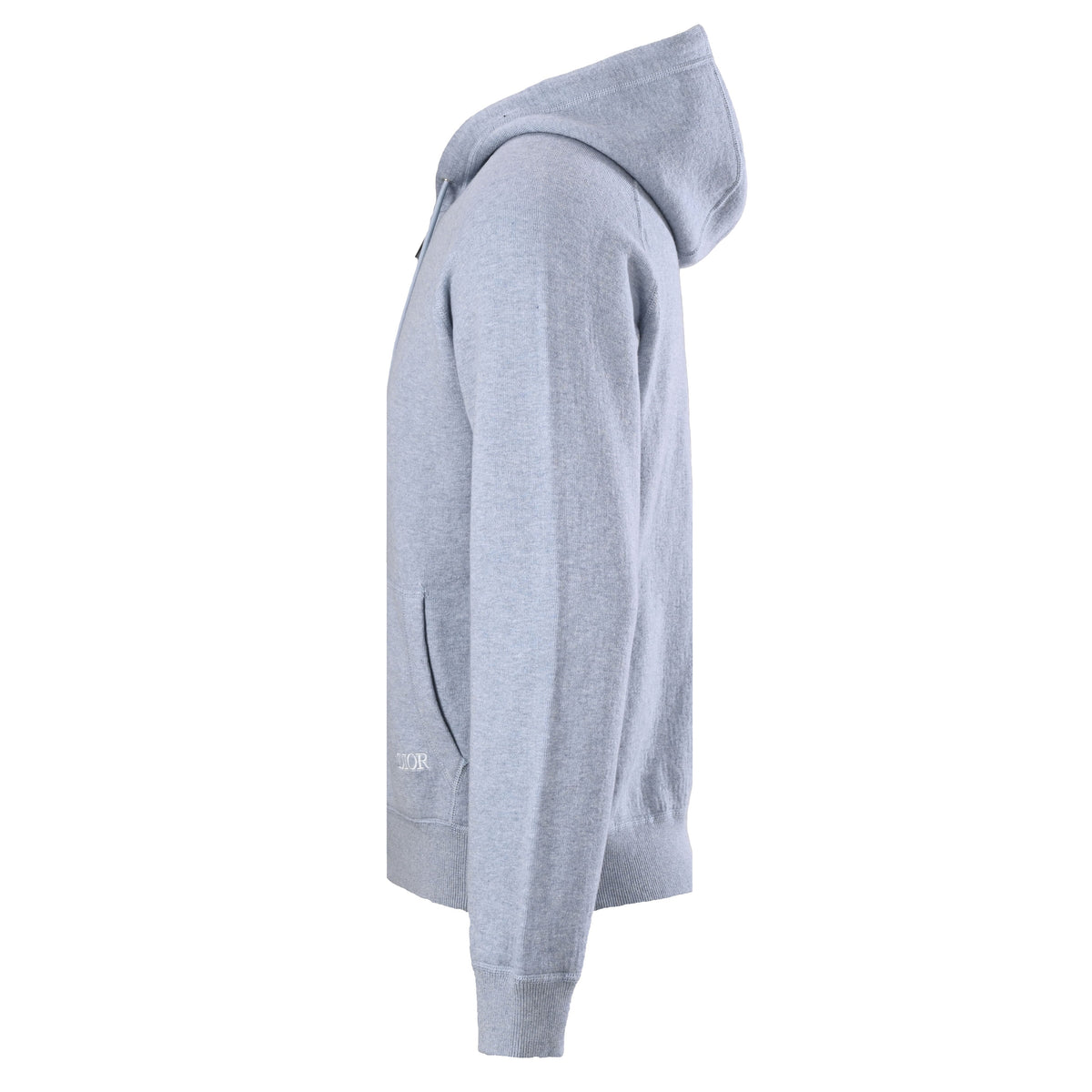 Christian Dior Knit Zip-Up Hooded Jacket with Monogram Interior for Casual Layering and Streetwear Styling