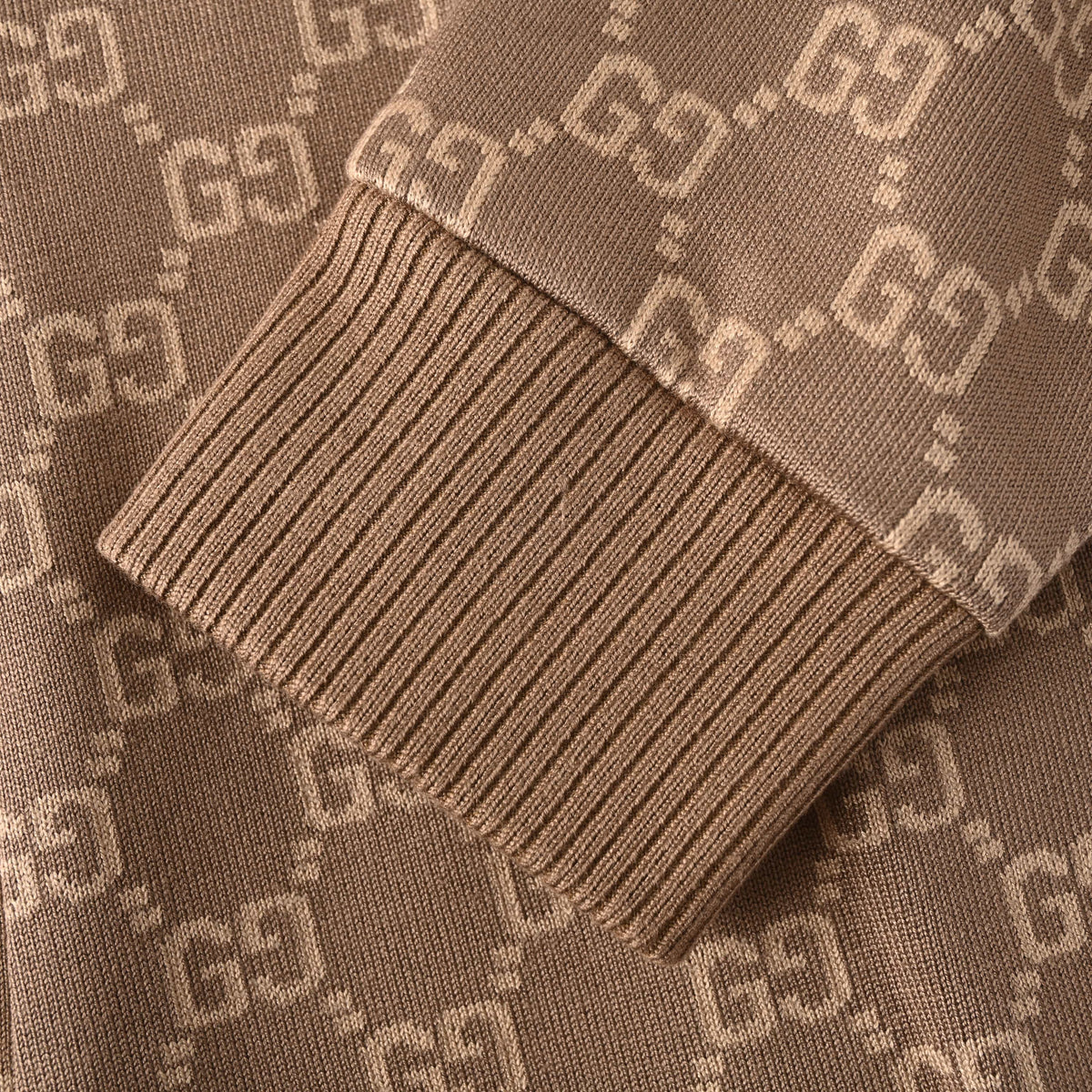 Gucci Unisex GG Jacquard Knit Bomber Jacket