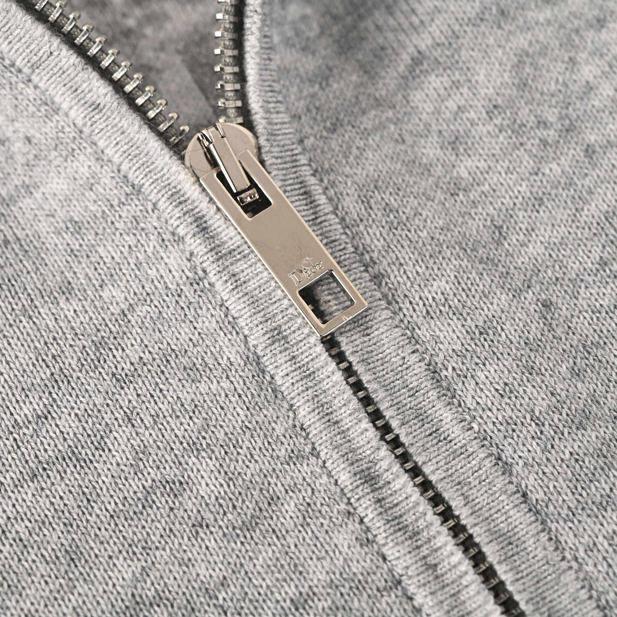 Christian Dior Blended Fabric Hooded Sweatshirt Jacket with Jacquard Interior, Casual Streetwear Hoodie