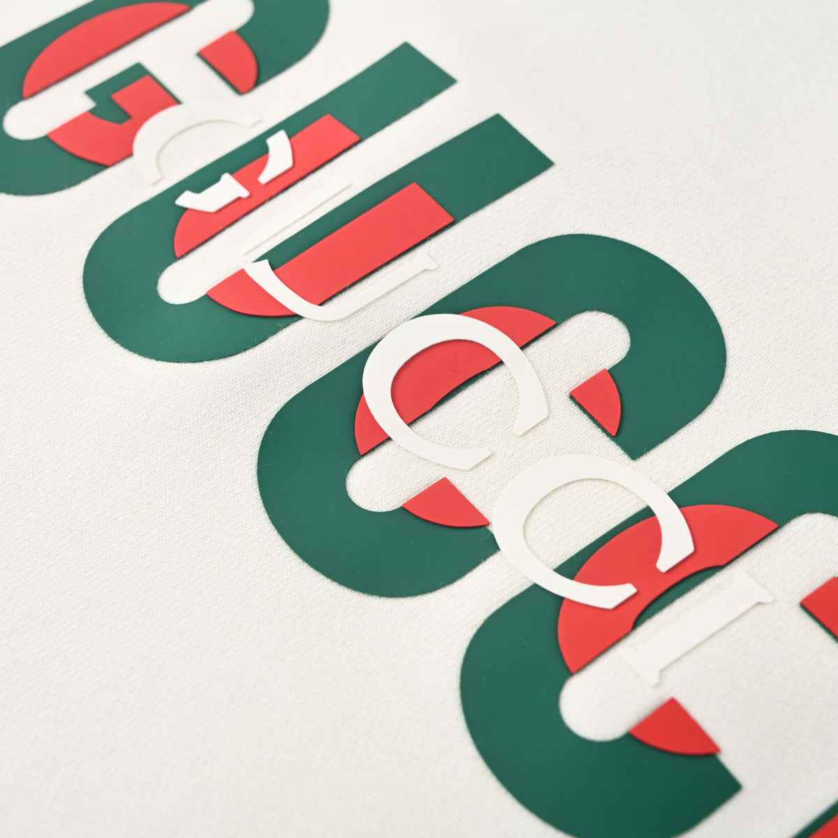 Gucci Unisex Vintage Overlapping Lettering Cotton Sweatshirt