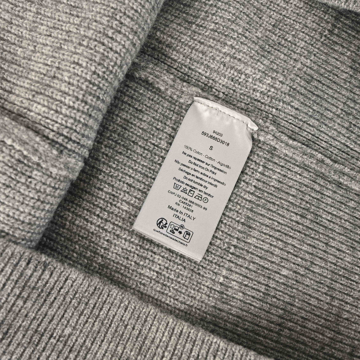 Christian Dior Lettering Embroidered Wool Knit Sweater, Casual Knitwear for Layered Outfits