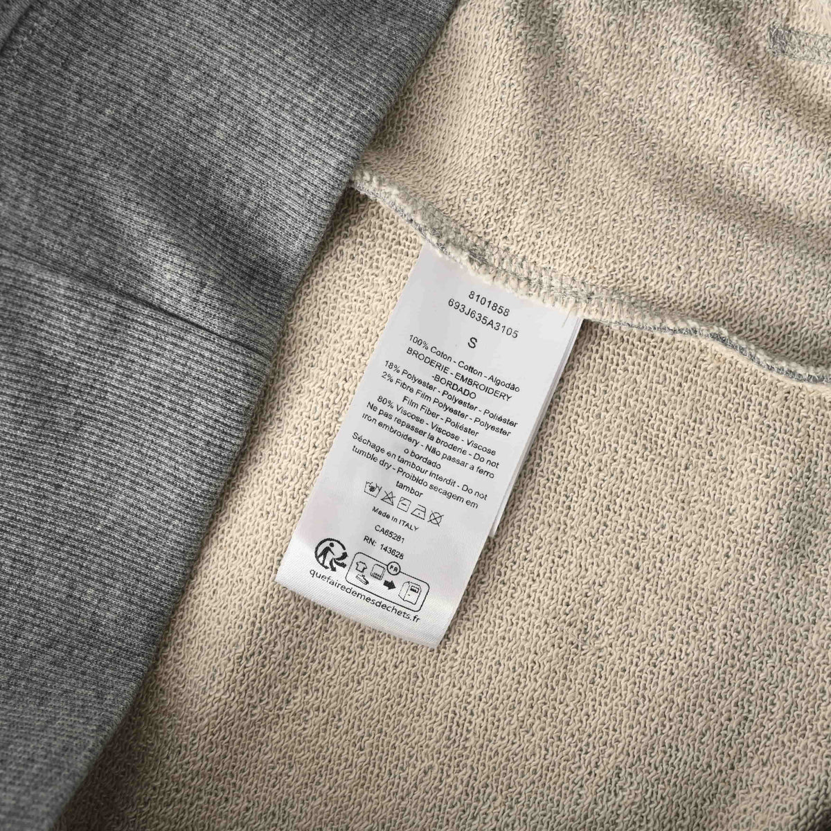 Christian Dior Embroidered Badge Hoodie, Emblem Detail Hooded Sweatshirt for Casual Streetwear