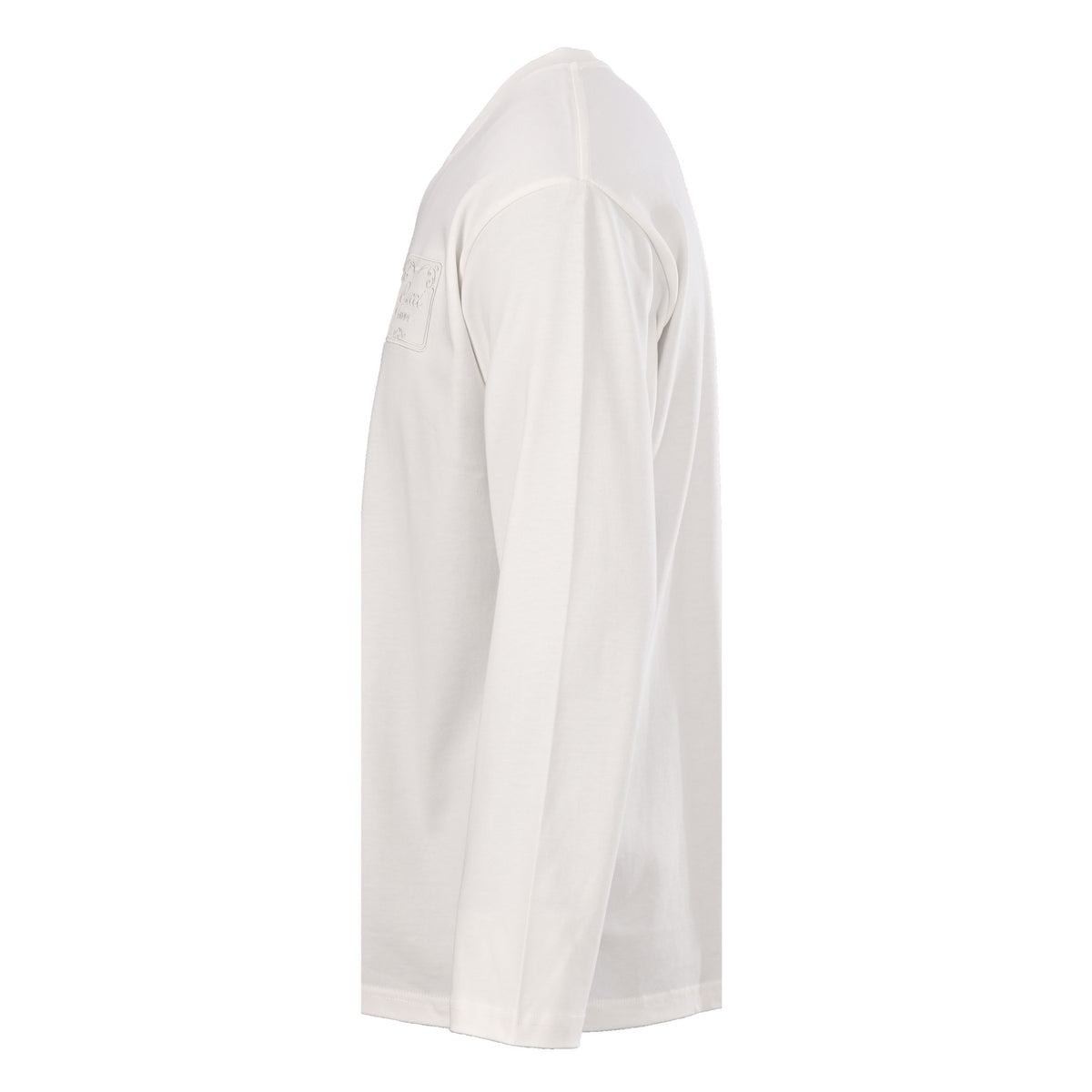 Gucci White Firenze Tonal Logo Embroidered Long-Sleeve T-Shirt