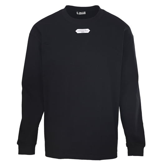 Christian Dior Neckline Label Detail Long Sleeve Tee for Casual Layered Outfits
