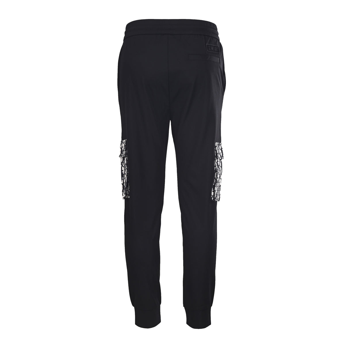 Christian Dior Monogram Cuffed Jogger Pants with Square Label, Letter Embroidery and Side Pockets