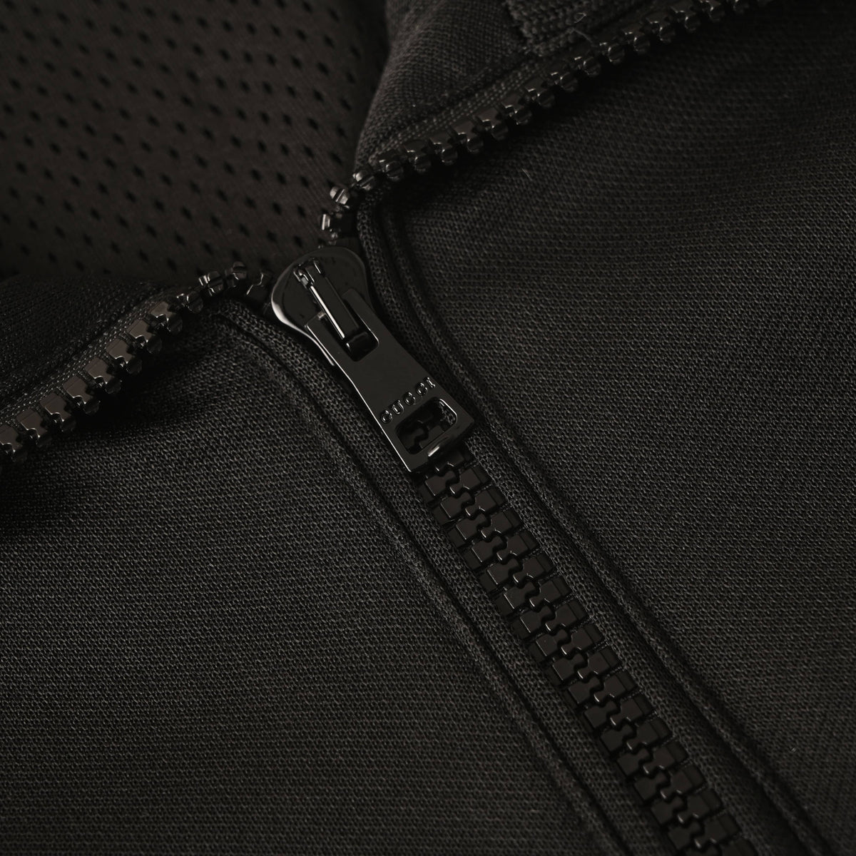 Gucci Unisex GG Embroidered Half-Zip Track Top in Black