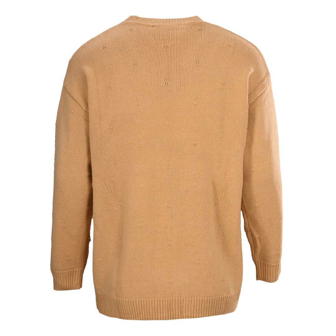 Gucci Unisex Polka Dot Logo Jacquard Wool Sweater