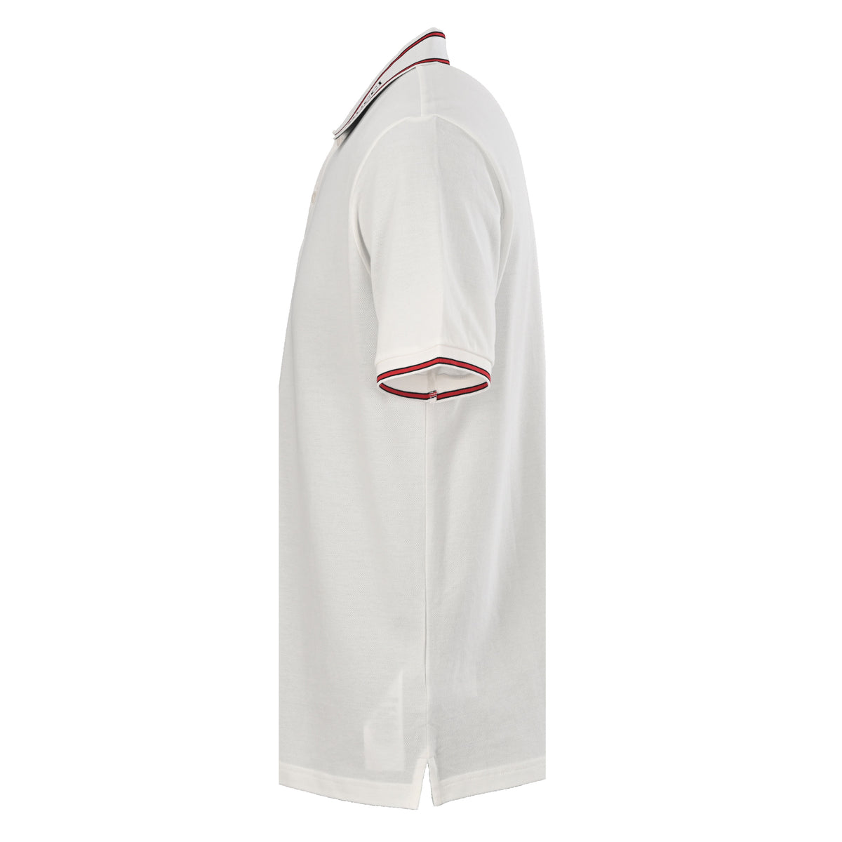 Gucci White Cotton Piqué Logo Collar Polo Shirt