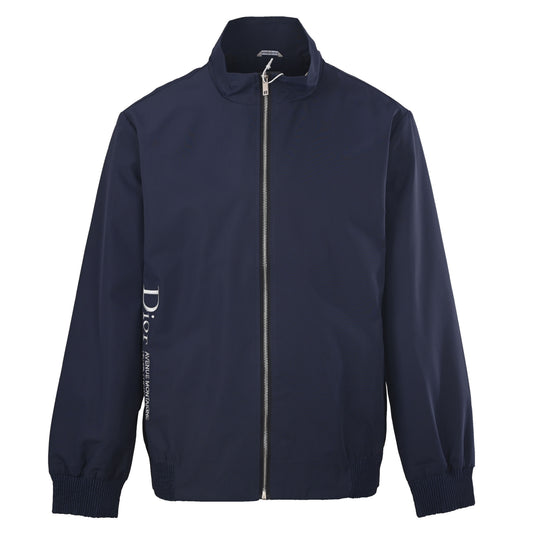 Christian Dior Technical Fabric Jacket with Embroidered Lettering, Streetwear Outerwear