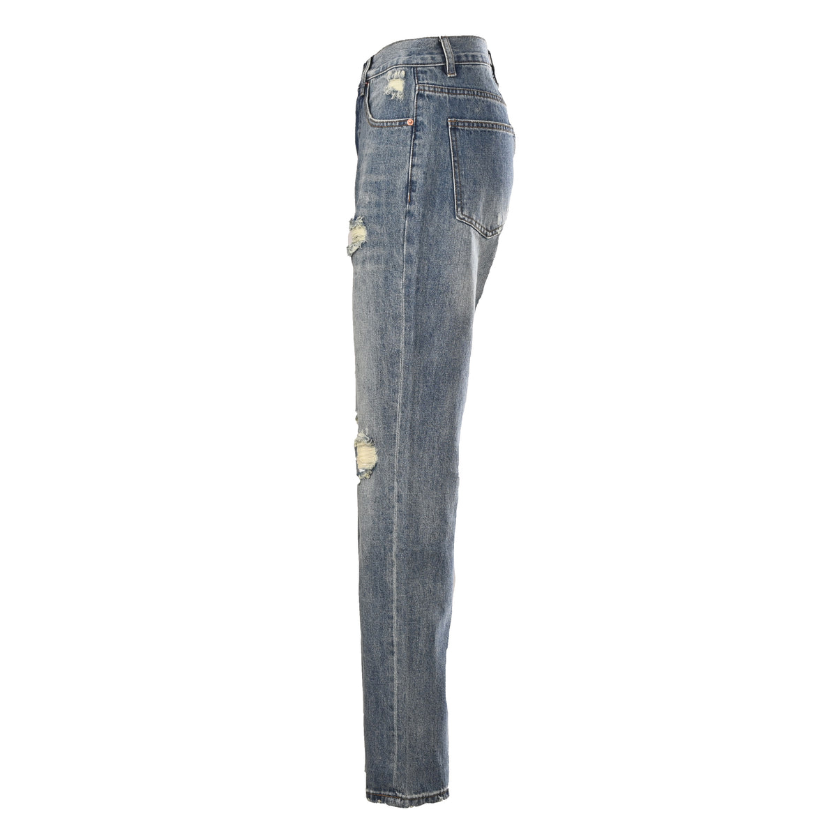 Gucci 1921 Distressed Washed Denim Jeans