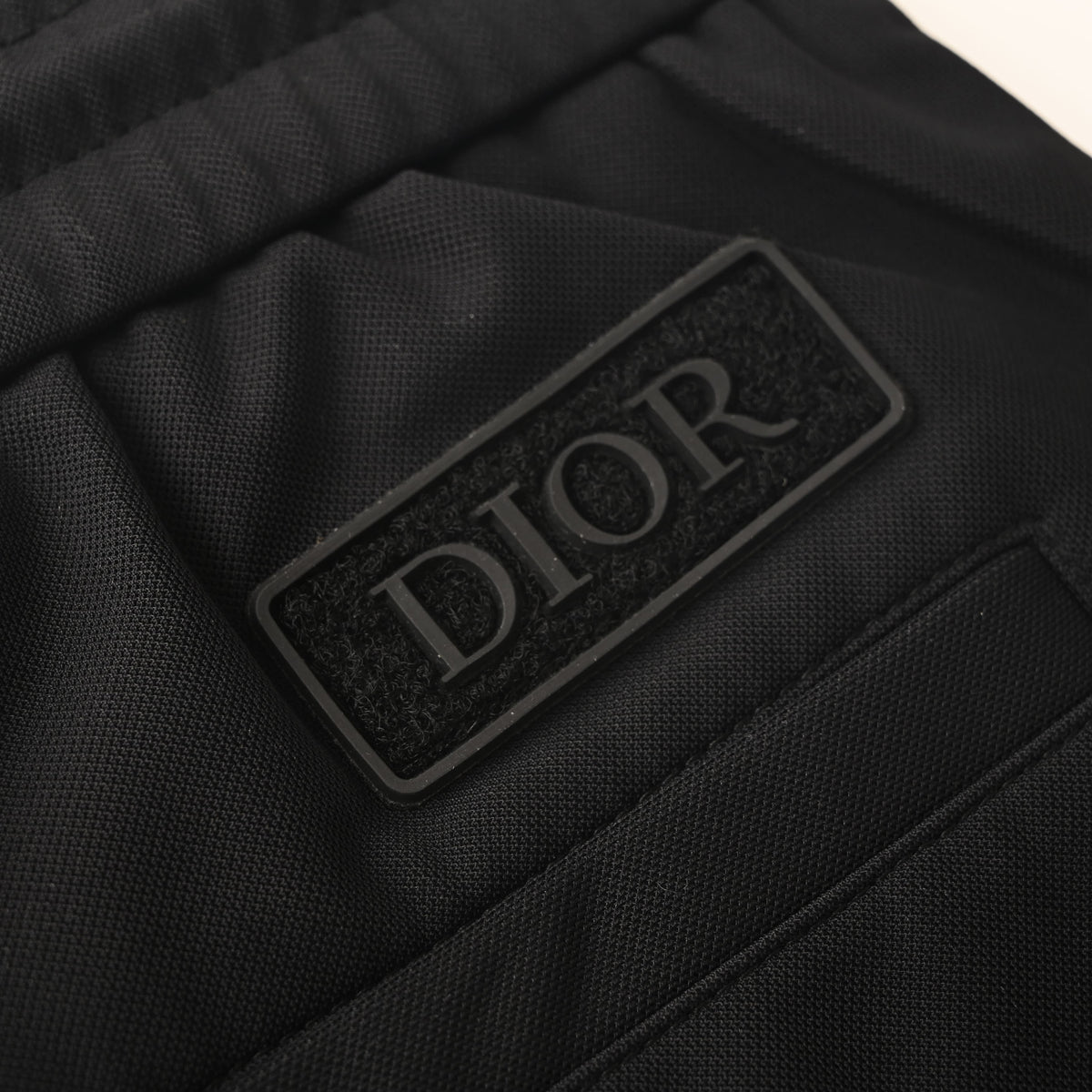 Christian Dior Monogram Cuffed Jogger Pants with Square Label, Letter Embroidery and Side Pockets