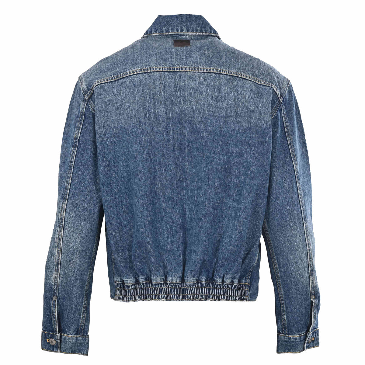 Christian Dior Embroidered Pocket Denim Jacket, Zip-Up Jean Outerwear for Casual Streetwear