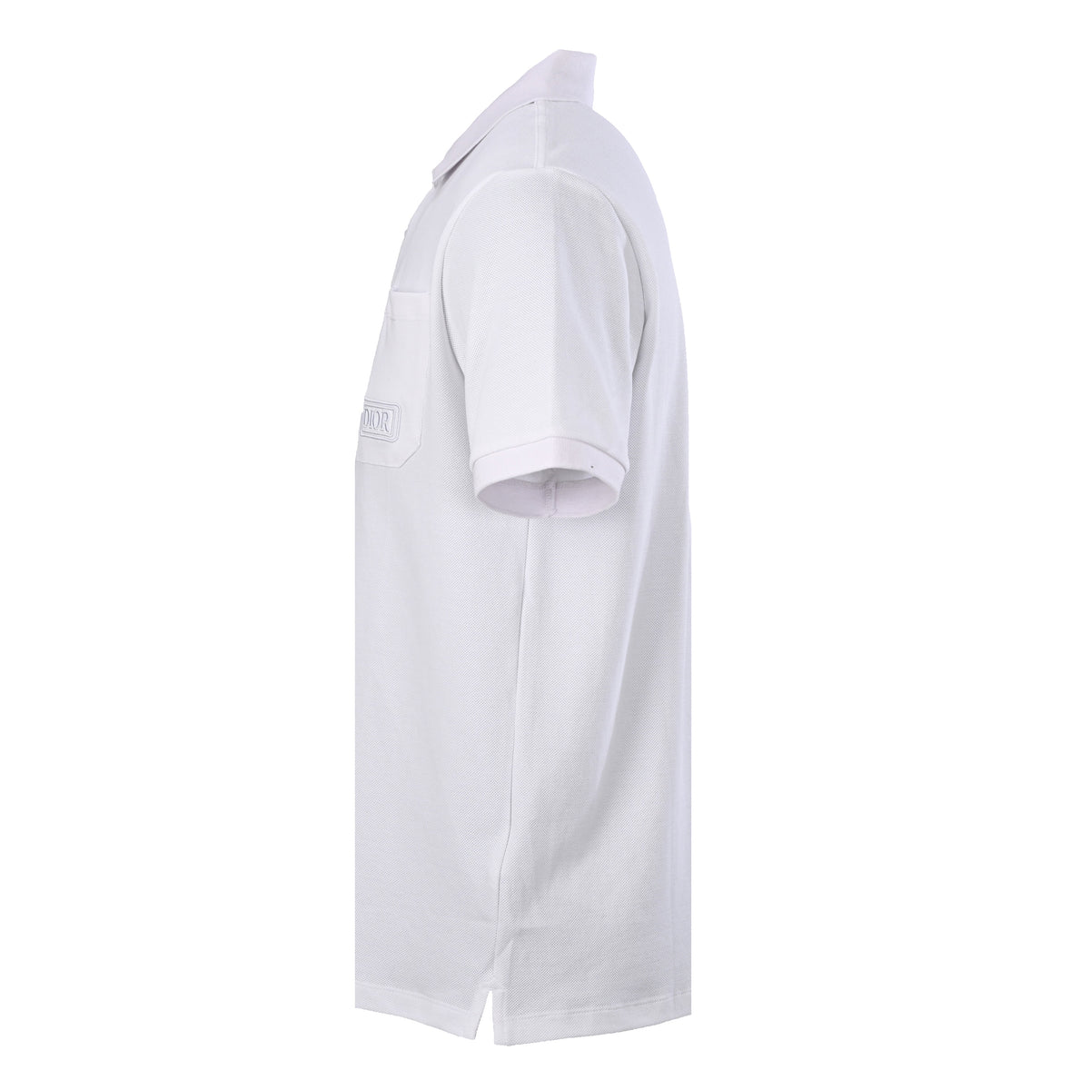 Christian Dior Square-Label Pocket Polo Shirt, CD Lettering Embroidery Short Sleeve Smart Casual Top