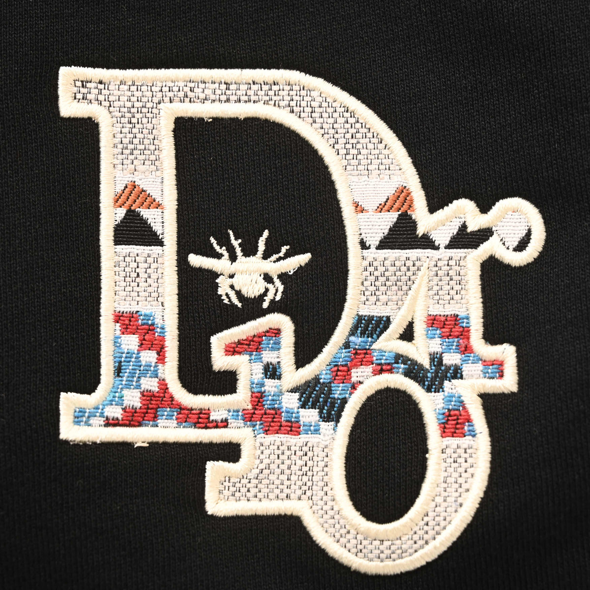 Christian Dior Bee Emblem Embroidered Shorts, Logo Detail Casual Summer Streetwear Style