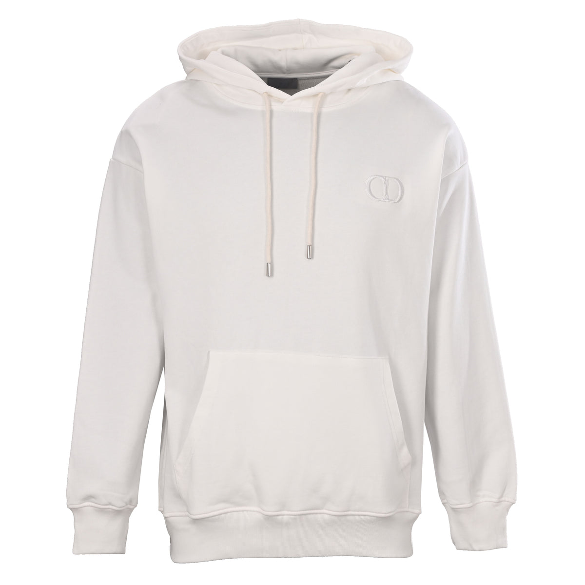 Christian Dior Classic CD Embroidered Letter Logo Hoodie, Casual Hooded Sweatshirt