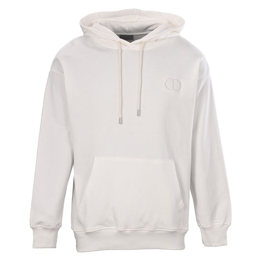 Christian Dior Classic CD Embroidered Letter Logo Hoodie, Casual Hooded Sweatshirt