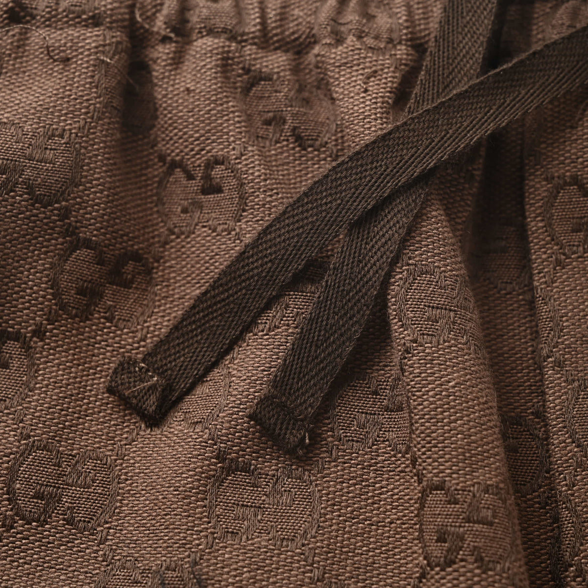 Gucci Brown GG Jacquard Elastic-Waist Shorts