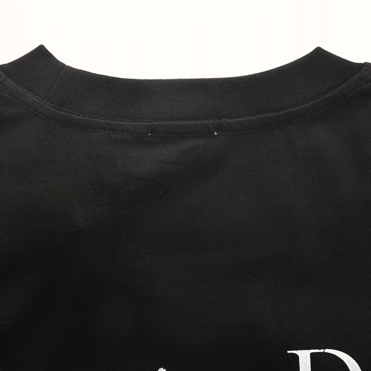 Christian Dior Front and Back Lettering Print Long Sleeve T-Shirt, Graphic Tee for Casual Streetwear
