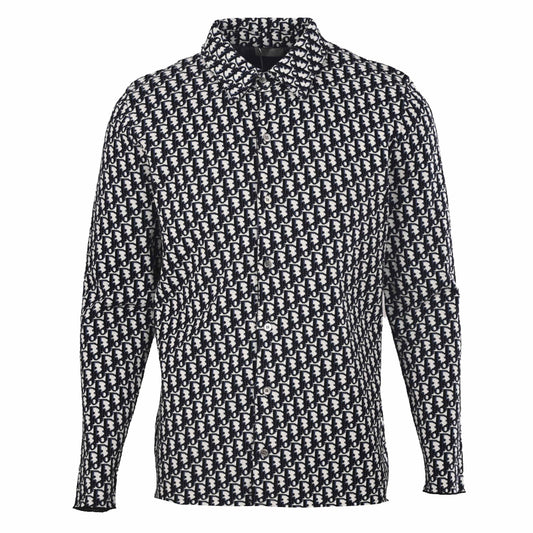 Christian Dior All-Over Jacquard Shirt Jacket, Patterned Overshirt for Smart Casual Layered Outfits