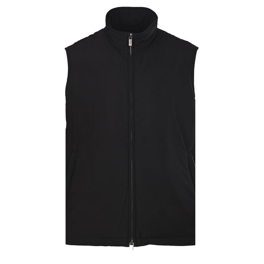 Christian Dior CD Embroidered Stand Collar Vest, Sleeveless Layering Gilet for Smart Casual Outfits