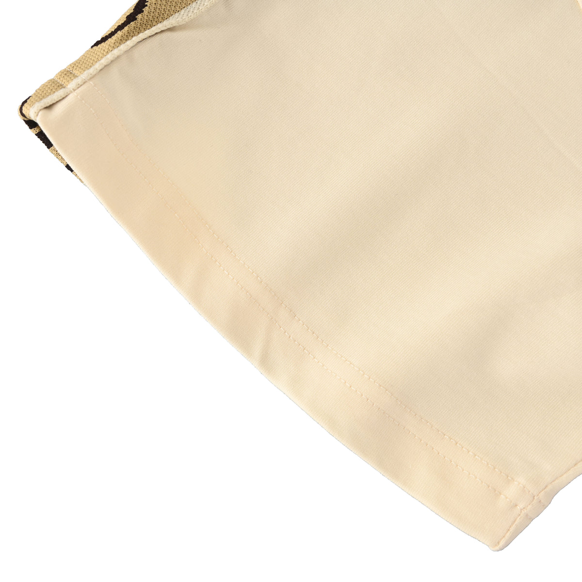 Gucci Beige GG Jacquard Tape Oversized Crewneck T-Shirt