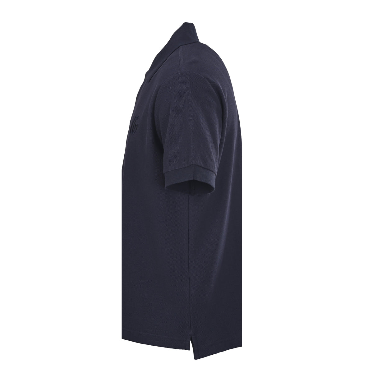Gucci Navy Tonal GG Embroidered Oversized Cotton Piqué Polo Shirt