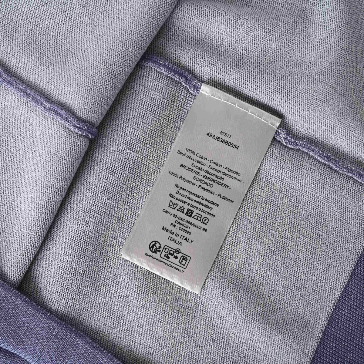 Christian Dior Logo Knit Short-Sleeve T-Shirt for Everyday Casual and Layered Streetwear Outfits