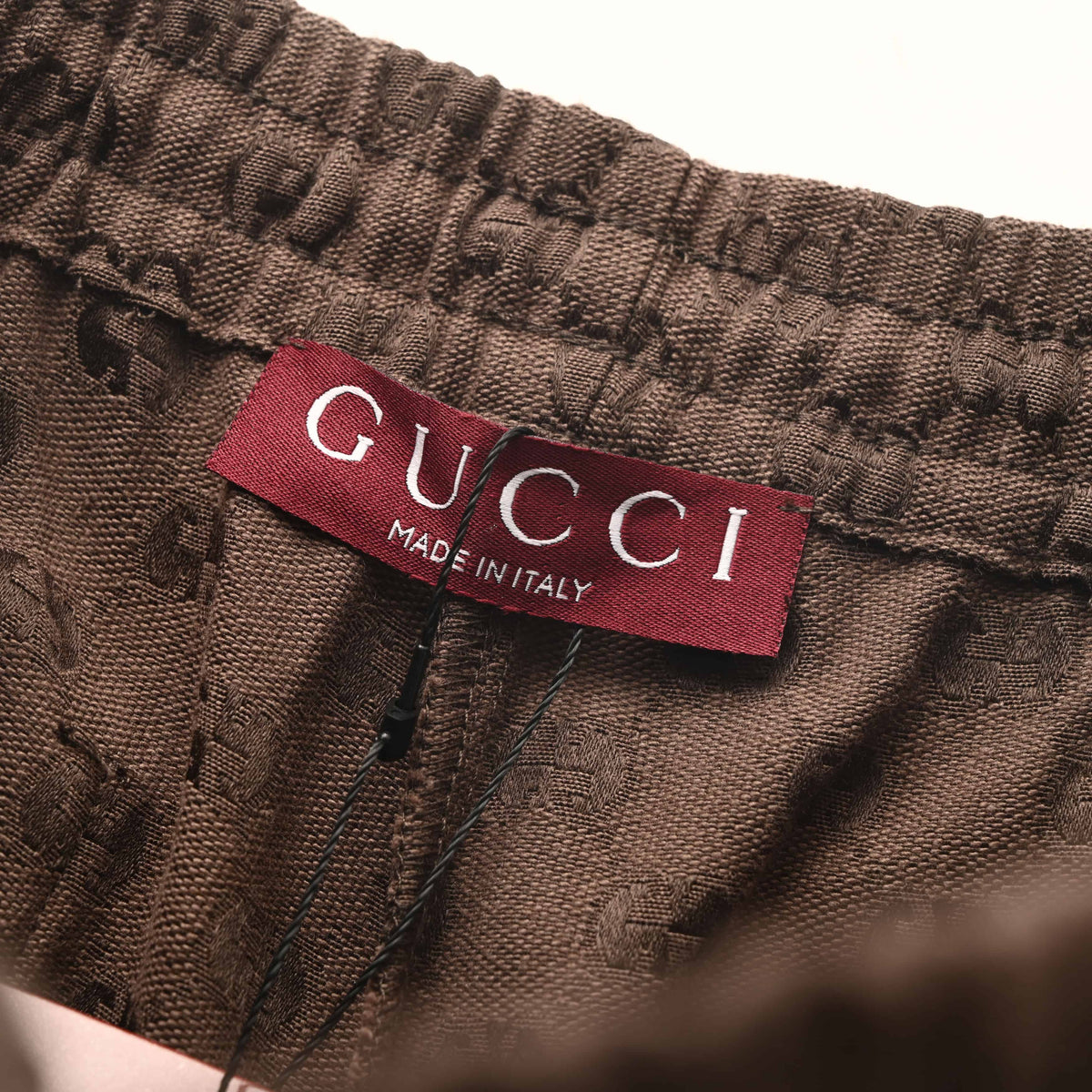 Gucci Brown GG Jacquard Elastic-Waist Shorts