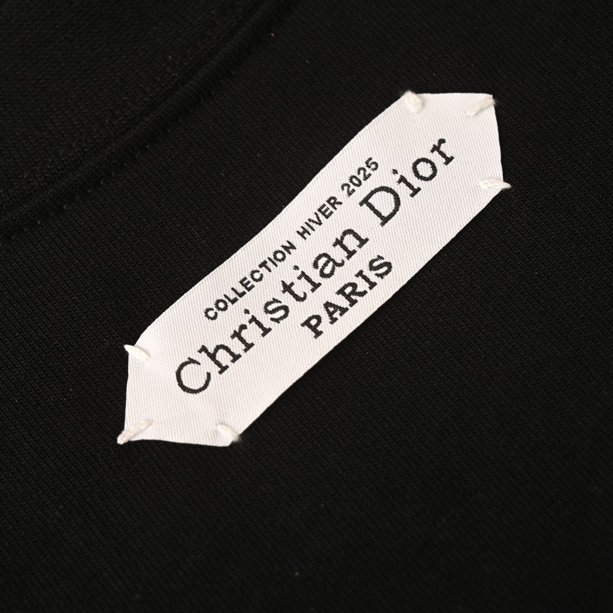 Christian Dior Neckline Label Detail Long Sleeve Tee for Casual Layered Outfits