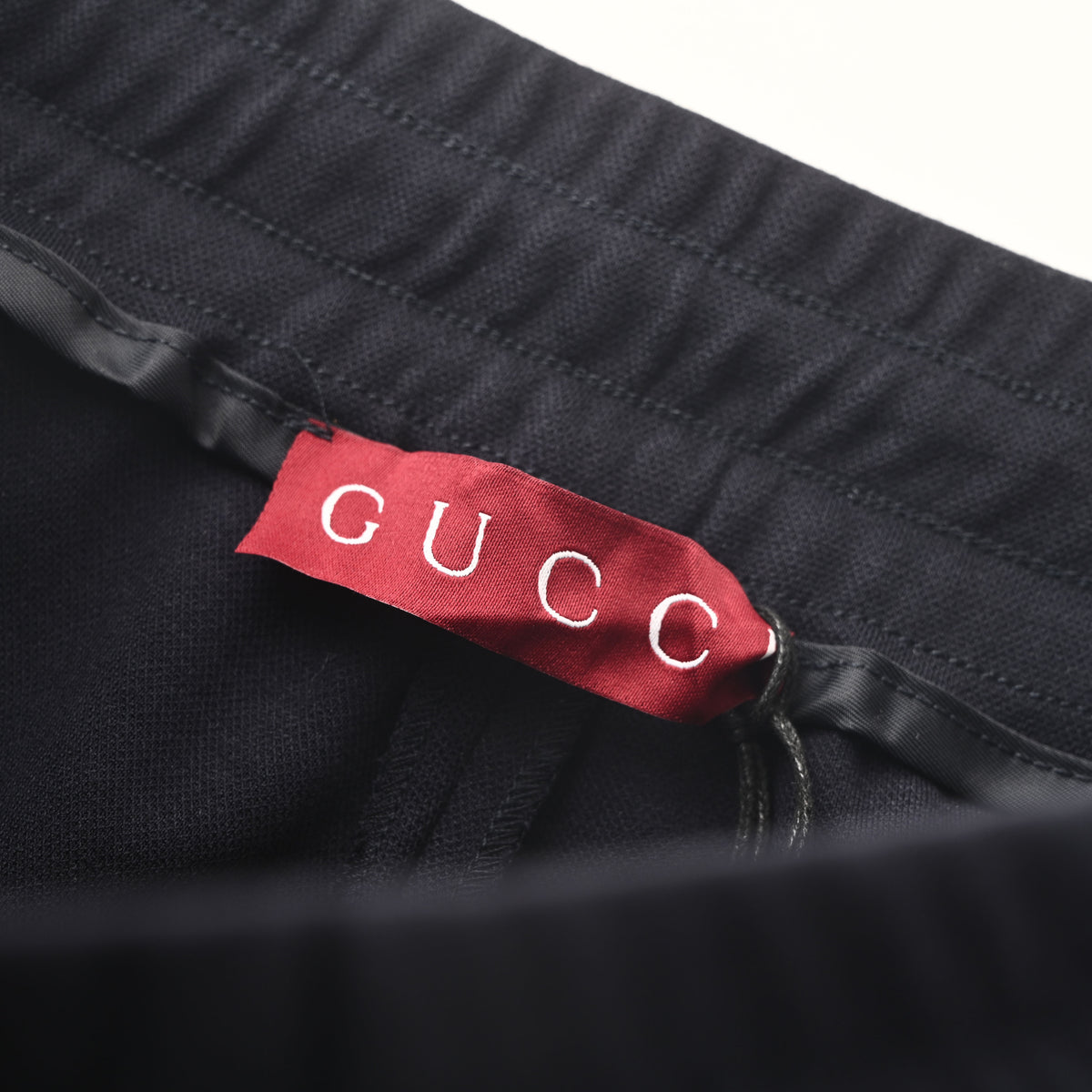Gucci Navy Rhinestone Embellished Drawstring Shorts