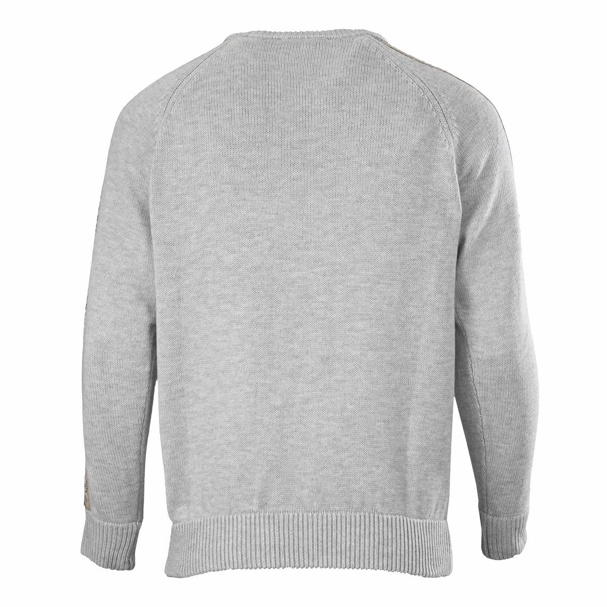 Christian Dior Patterned Knit Pullover with Woven Tape Detail and Classic Crewneck