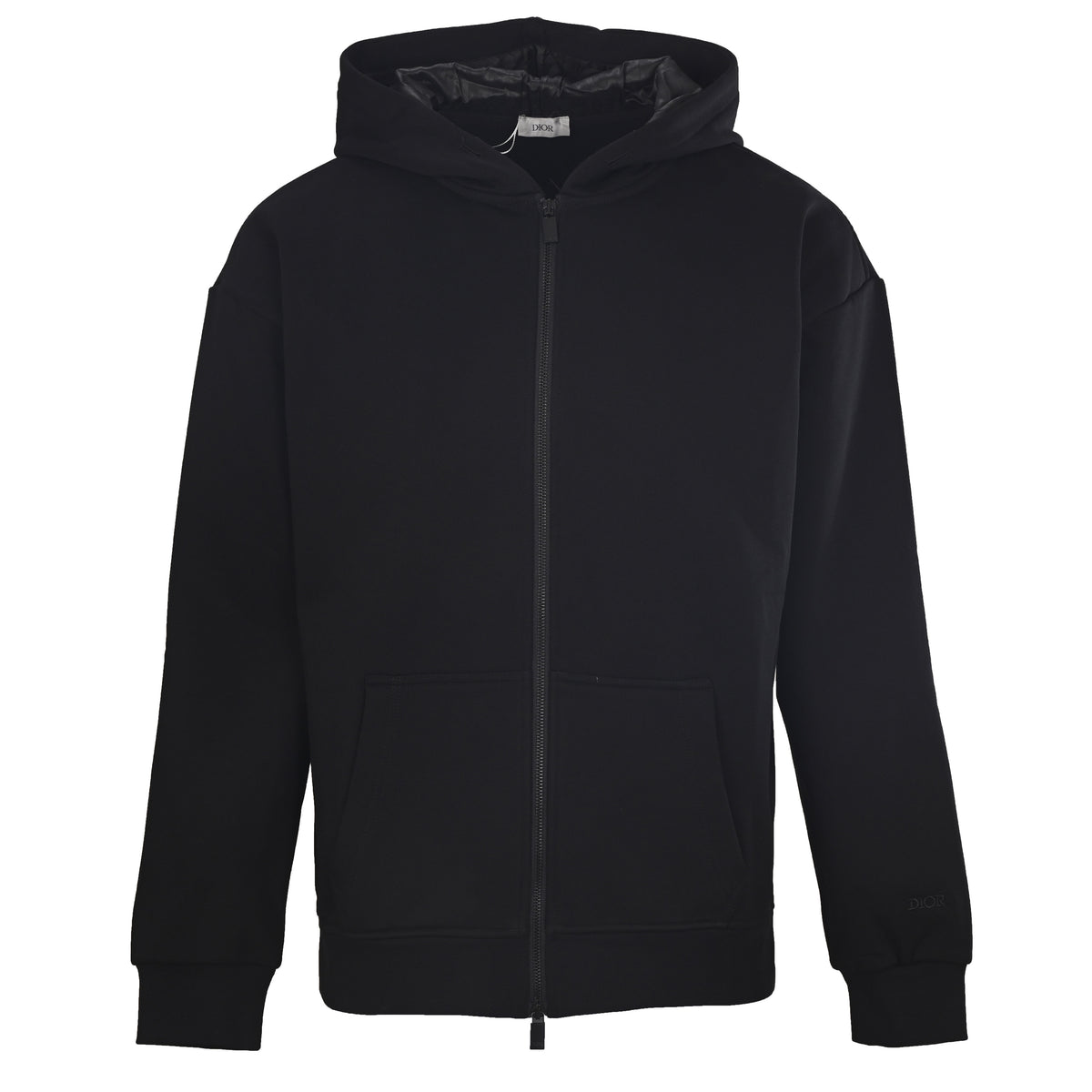 Christian Dior Tonal Jacquard Zip-Up Jacket, Subtle Pattern Outerwear for Smart Casual Layering