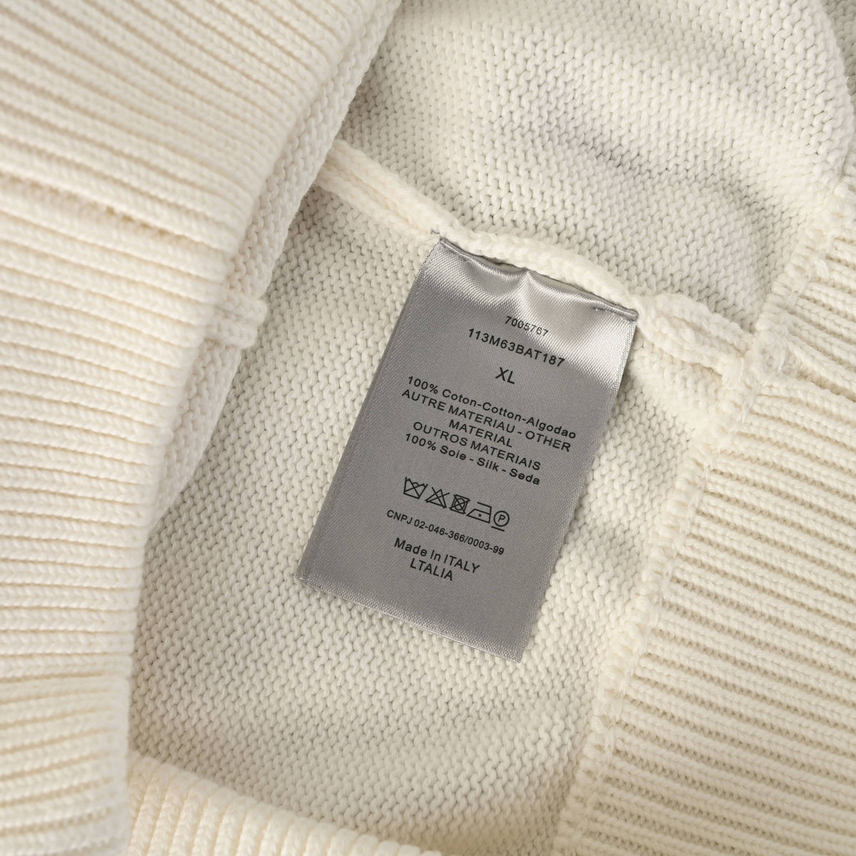 Christian Dior Webbing Detail Crewneck Knit Sweater, Casual Pullover Knitwear for Layered Outfits