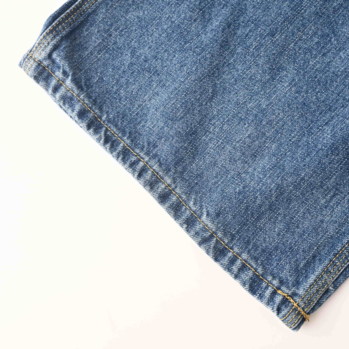 Christian Dior Workwear-Inspired Denim Jeans with Embroidered Pocket Detail and Full-Length Design