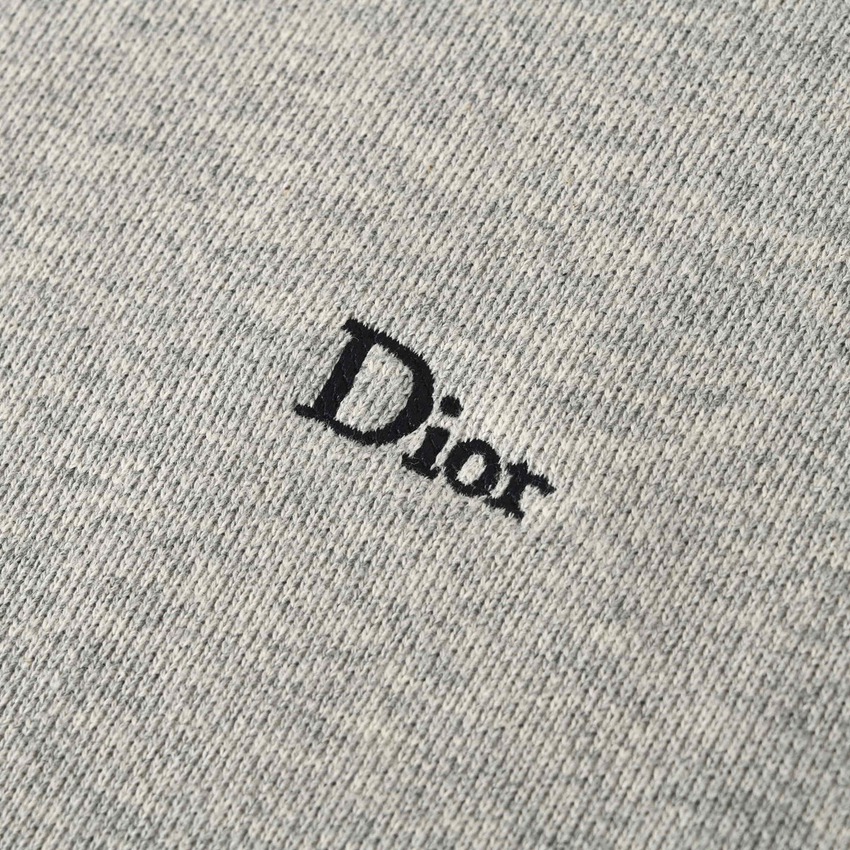 Christian Dior Contrast Pocket Crewneck Sweatshirt, Mixed-Pattern Embroidery Casual Streetwear Top